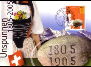 Schweiz Mi.Nr. 1917 Folklorefest Unspunnen, Tracht, Steinstoßen, Schwinger (100)
