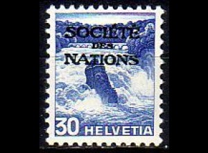 Schweiz SDN Mi.Nr. 53z Freim. der Schweiz MiNr. 303 mit Aufdruck (30)