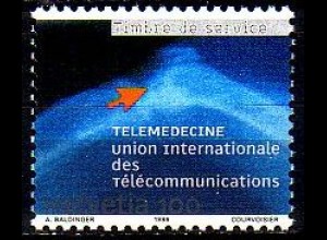 Schweiz ITU Mi.Nr. 17 Telelernen und Telemedizin, Monitorbild (100)