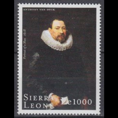 Sierra Leone Mi.Nr. 3436 400.Geb. van Dyck, Gemälde Männerbildnis (1000)