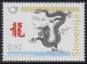 Slowenien Mi.Nr. 946 Chinesisches Neujahr, Jahr des Drachen (0,92)