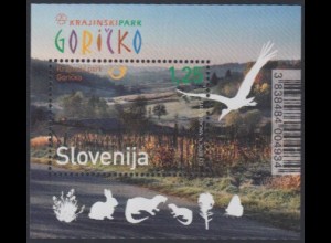Slowenien Mi.Nr. Block 62 Landschaftspark Goricko