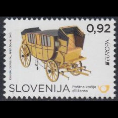 Slowenien Mi.Nr. 993 Europa 13, Postfahrzeuge, Postkutsche 18.Jh. (0,92)