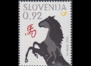 Slowenien Mi.Nr. 1045 Chinesisches Neujahr, Jahr des Pferdes (0,92)