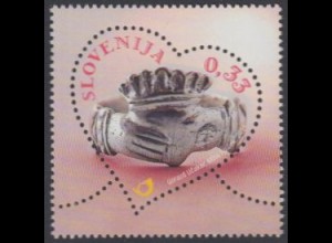 Slowenien Mi.Nr. 1046 Grußmarke, Silberring (0,33)