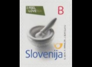 Slowenien Mi.Nr. 1049 Freim. Werbung I feel Slovenia, Steinmörser, skl. (B)