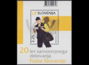 Slowenien Mi.Nr. Block 79 20Jahre Slowenische Post, Postbote