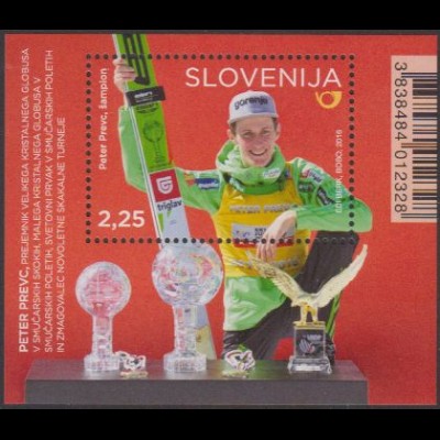 Slowenien MiNr. Block 87 Skiflug-WM Peter Prevc