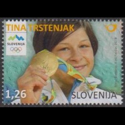 Slowenien MiNr. 1219 Tina Trstenjak, Goldmedaille Olympia 2016 Judo (1,26)