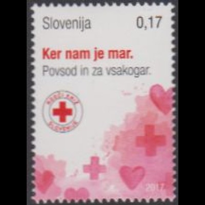 Slowenien Zwangszuschlagsm MiNr. 81 Rotes Kreuz, Herzen und Kreuze (0,17)