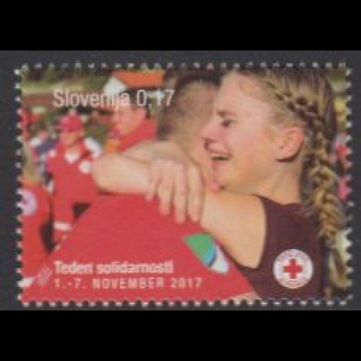 Slowenien Zwangszuschlagsm MiNr. 83 Rotes Kreuz W.d.Solidarität, Umarmung (0,17)