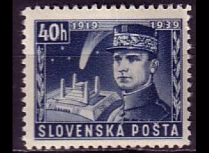 Slowakei Mi.Nr. I 20. Todestag M. Stefánik, nicht verausgabt (40 H)