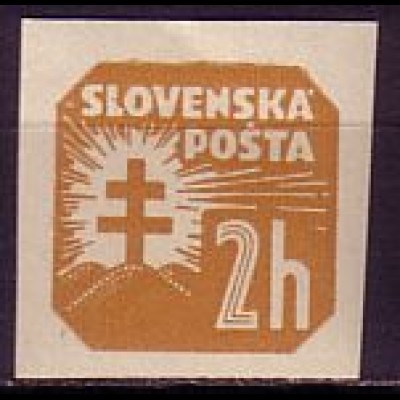 Slowakei Mi.Nr. 54X Zeitungsmarken, ungez., o. Wz. (2 H)