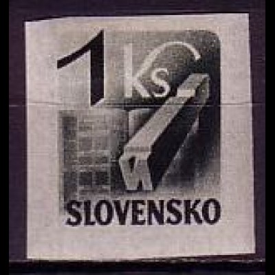 Slowakei Mi.Nr. 119 Zeitungsmarken, Zeitung (1 Ks)