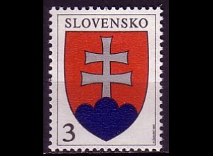 Slowakei Mi.Nr. 163 Wappen der Slowakischen Republik (3 Kcs)