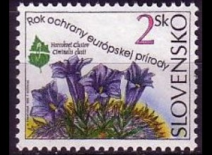 Slowakei Mi.Nr. 217 Europ. Naturschutzjahr, Enzian (2)