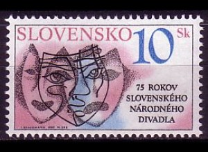 Slowakei Mi.Nr. 220 75 J. Slowakisches Nationaltheater (10)