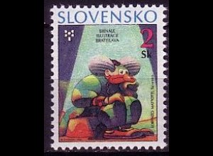 Slowakei Mi.Nr. 236 Bienale der Illustrationen, Clown (2)