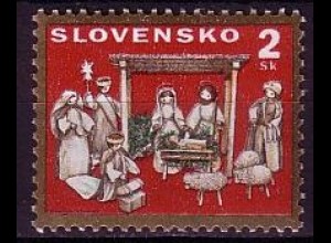 Slowakei Mi.Nr. 242 Weihnachten, Krippenszene (2)
