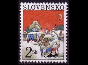 Slowakei Mi.Nr. 267 Weihnachten 1996, Weihnachtliches Dorf (2)