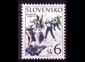 Slowakei Mi.Nr. 273 Biathlon-WM, Läufer vor Schießstand (6)