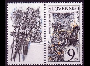 Slowakei Mi.Nr. Zf/278 Europa 1997: Sagen und Legenden (Zierfeld+9)