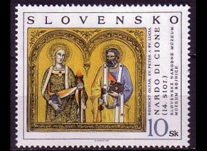 Slowakei Mi.Nr. 293 Nationalgalerien, Hl. Petrus und Hl. Lucia, Bojnice (10)