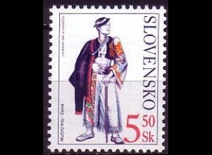 Slowakei Mi.Nr. 388 Trachten, Mann aus Detva (5,50)