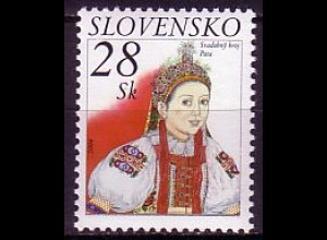 Slowakei Mi.Nr. 483 Schöne Heimat, Hochzeitstrachten aus Pata, Braut (28)