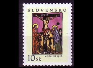 Slowakei Mi.Nr. 551 Ostern, Gemälde Kreuzigung von Hloznik (10)