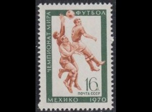 Sowjetunion Mi.Nr. 3772 Fußball-WM 1970 Mexiko, Spielszene (16)