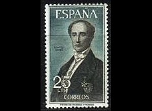 Spanien, Mi.Nr. 1530 Donoso Cartes, Diplomat (25 c)