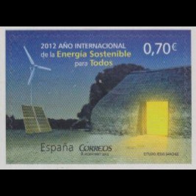 Spanien Mi.Nr. 4675 Int.Jahr d.nachh.Energie, Windrad, Solarzellen (0,70)