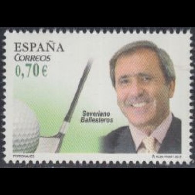Spanien Mi.Nr. 4689 Persönlichkeiten, Severiano Ballesteros, Golfspieler (0,70)
