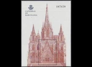 Spanien Mi.Nr. Block 229 Kathedrale von Barcelona