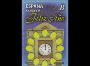 Spanien Mi.Nr. 4830 Weihnachten/Neujahr, Uhr Hauptpostamt, Weintrauben, skl. (B)
