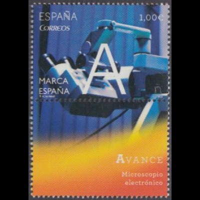 Spanien Mi.Nr. 4893Zf Marke Spanien, A für Fortschritt, Mikroskop (1,00)