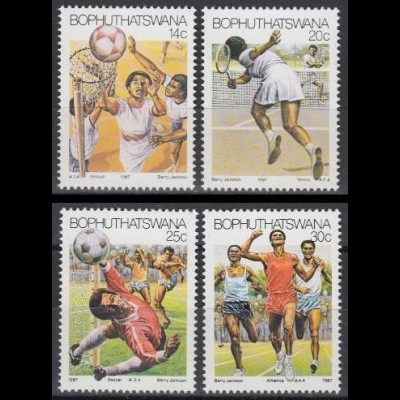 Südafrika - Bophuthatswana Mi.Nr. 181-84 Sport (4 Werte)