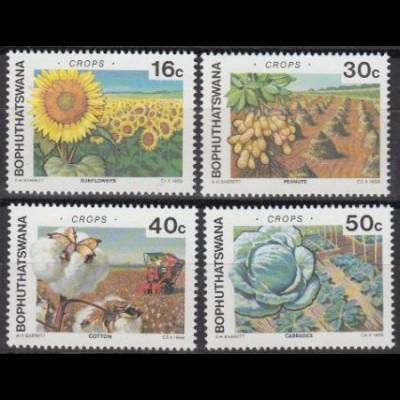 Südafrika - Bophuthatswana Mi.Nr. 206-09 Landwirtschaftliche Produkte (4 Werte)