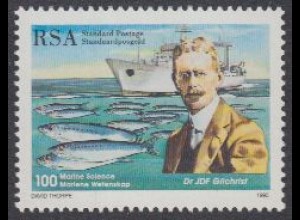 Südafrika Mi.Nr. 967 Ozeanographische Forschung, Gilchrist, Schiff, Hecht (-)