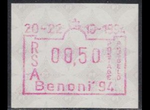 Südafrika ATM Mi.Nr. 13 Briefmarkenausstellung BENONI'94 (00,50)