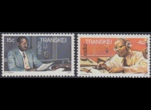 Südafrika - Transkei Mi.Nr. 28-29 1 Jahr Transkei-Rundfunkstation (2 Werte)