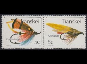 Südafrika - Transkei Mi.Nr. Zdr.65,66 waag. Künstliche Fliegen 