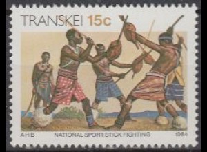 Südafrika - Transkei Mi.Nr. 148y Freim. Kultur der Xhosa, Stockfechten (15)