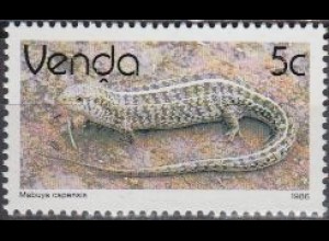 Südafrika - Venda Mi.Nr. 124x Freim. Reptilien, Skink (5)