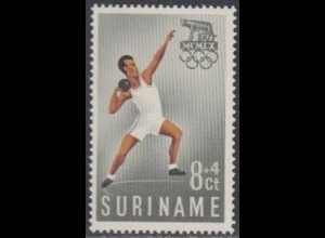 Surinam Mi.Nr. 384 Olympia 1960 Rom, Kugelstoßen (8+4)