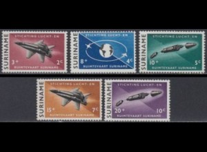Surinam Mi.Nr. 441-45 Luft- und Weltraumfahrt (5 Werte)