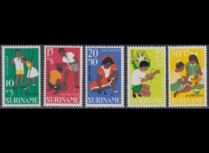 Surinam Mi.Nr. 528-32 Voor het Kind, Kinderspiele (5 Werte)