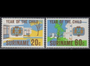 Surinam Mi.Nr. 880-81 Int. Jahr des Kindes, Kinderdorf (2 Werte)