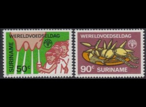 Surinam Mi.Nr. 1106-07 Welternährungstag (2 Werte)